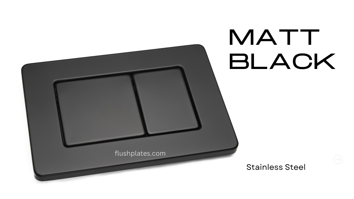UVO Matt Black Flush Plate