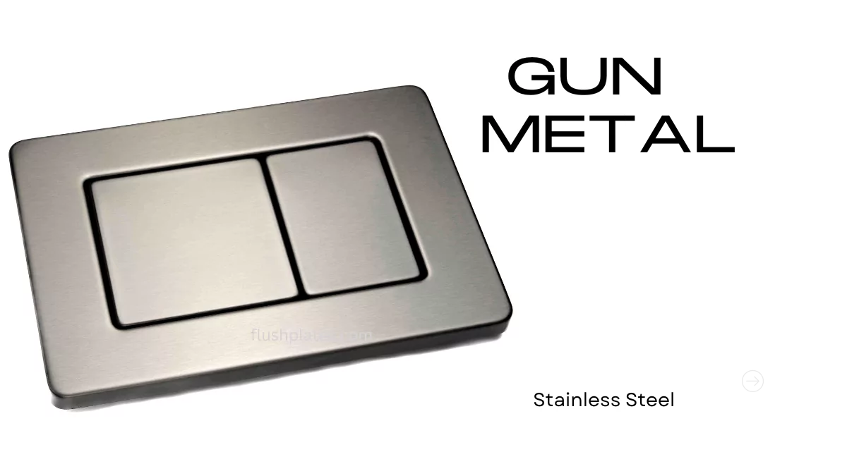 UVO Gun Metal Flush Plate