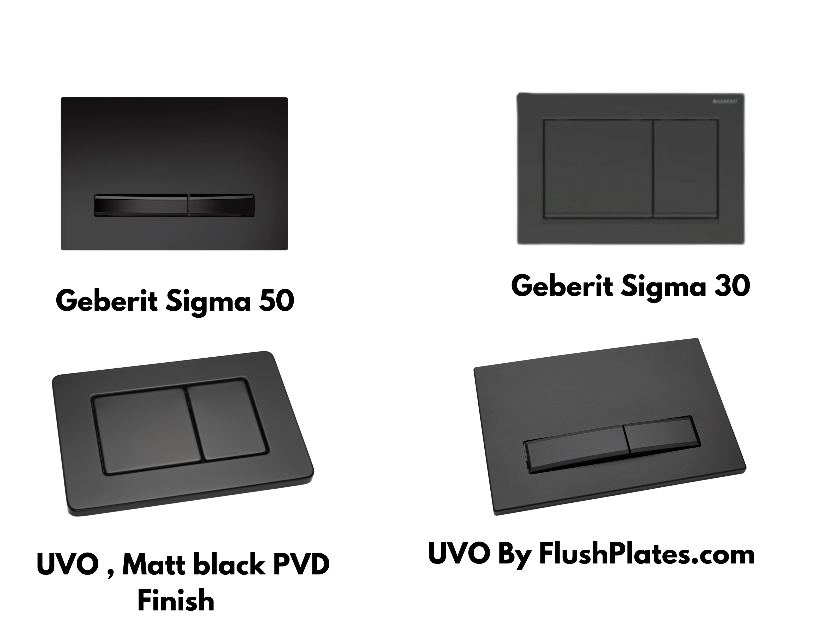 Compare Black Flush Plates