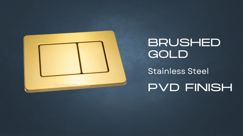 Brushed Gold By FlushPlates.com