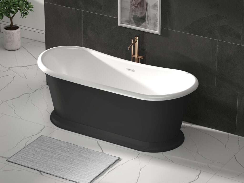 Border Bath Company Boat Bath In Painted Black