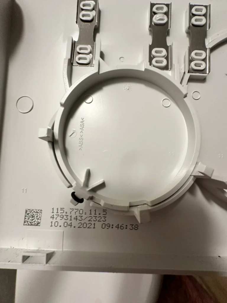 Geberit Sigma Identifying Code